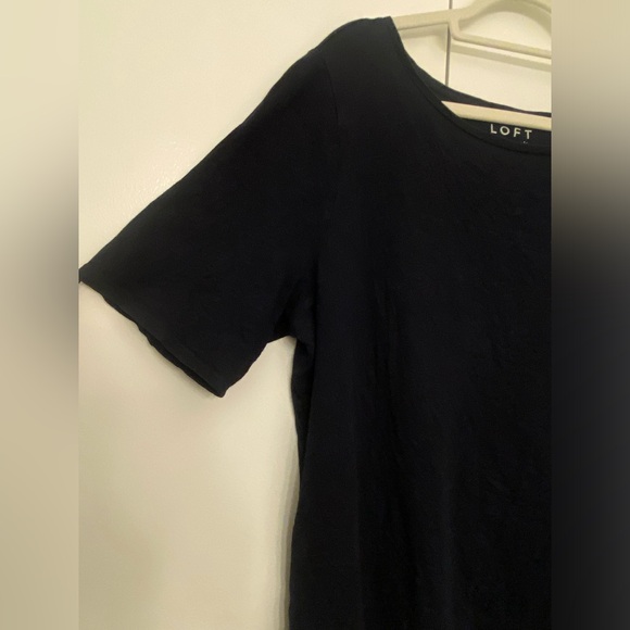LOFT Vintage Soft Cotton Short Sleeve T Shirt, Navy Blue, size XXL - Picture 7 of 13